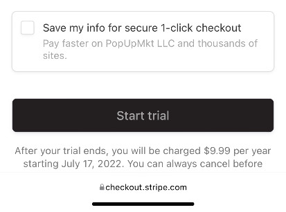 Sign Up Start Trial