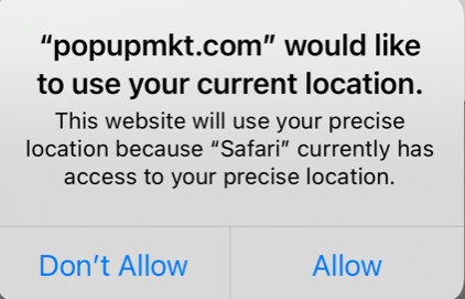 Sign Up Location Permission