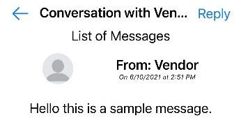 Messages Conversation