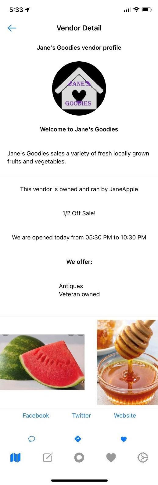 Vendor Detail Description