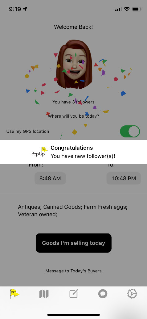 New Followers Splash